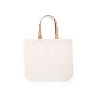 SHOPPER NATURALE CON MANICI IN SUGHERO
